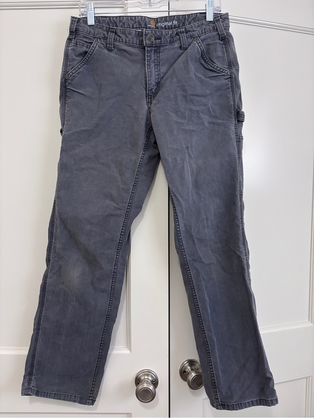 Carhartt Women's Original Fit Carpenter Pants in Charcoal